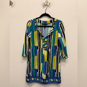BCBGMaxAzria Multicolor Striped Tunic